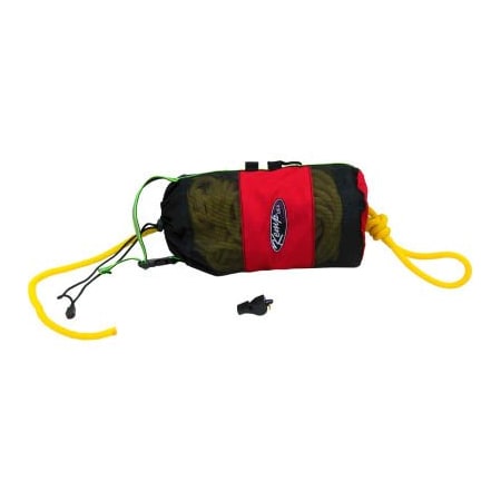 Kemp Usa Kemp USA Red Throw Bag With 50' Yellow Rope With Kemp Bengal Safety Whistle 10-228-50
